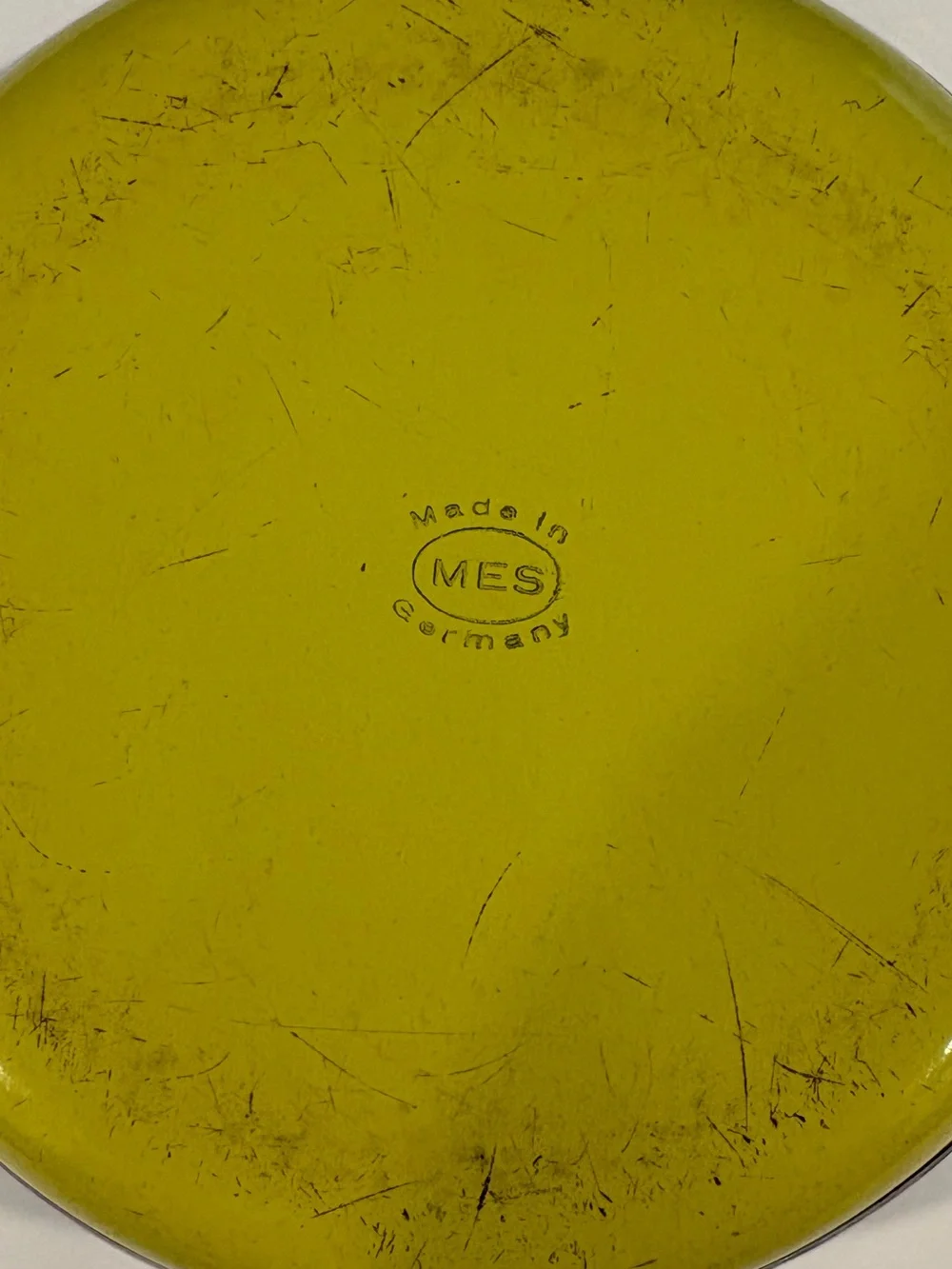 Mid-Century Modern MES Yellow Enamel Covered Casserole Pot German 60